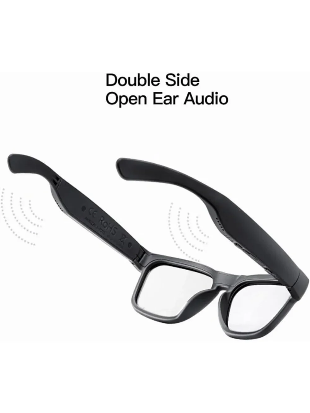 Lightweight Bluetooth Audio Sunglasses, Open Ear Sport Glasses, 10H Playtime